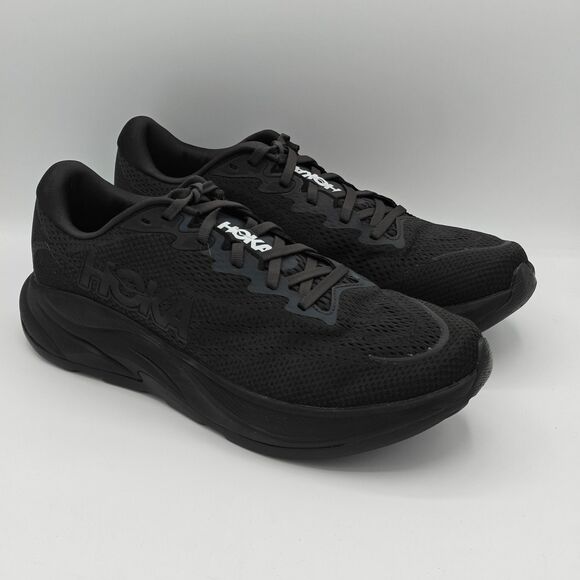 HOKA ONE ONE "Rincon 4" Men’s Cushioned Ultra-Light Athletic Shoe [Black/Black] - Picture 3 of 7